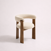 Silla de chenilla y madera maciza
